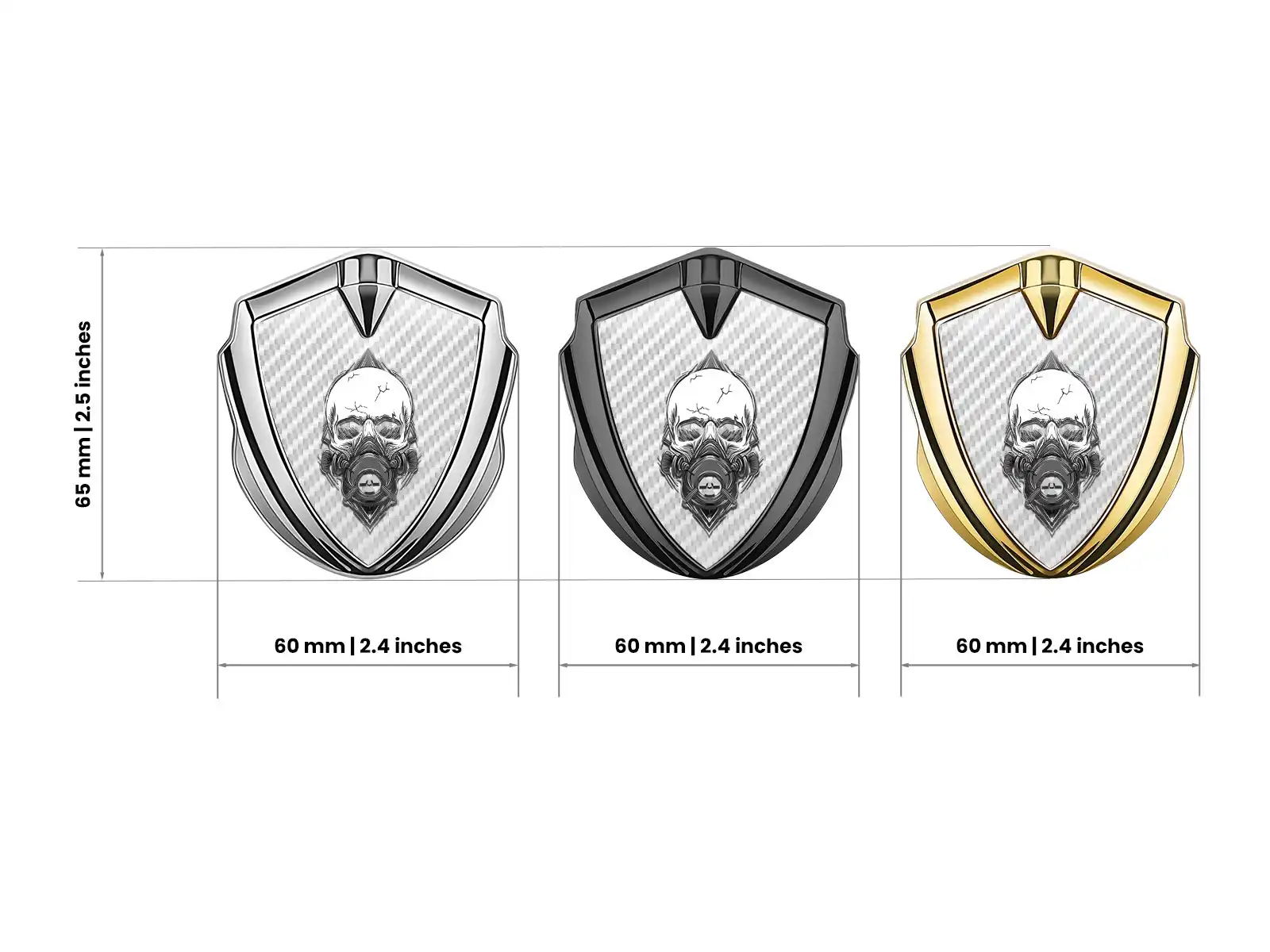 Silicone Emblem Badge Max Design Sturdy Build